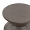 Armen Living Lizzie Concrete Indoor Outdoor Accent Stool End Table LCTGBACCGR - alternate 6